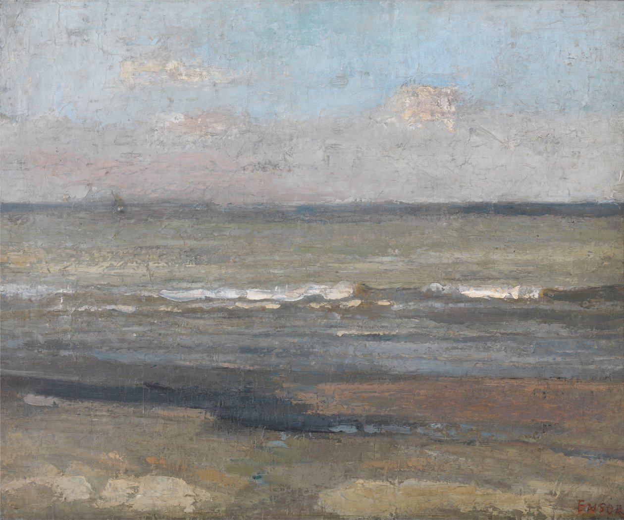 Gråt havlandskab af James Ensor