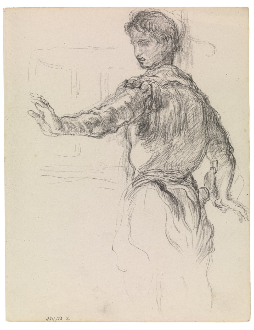 Hamlet (konte på papir) af James Ensor
