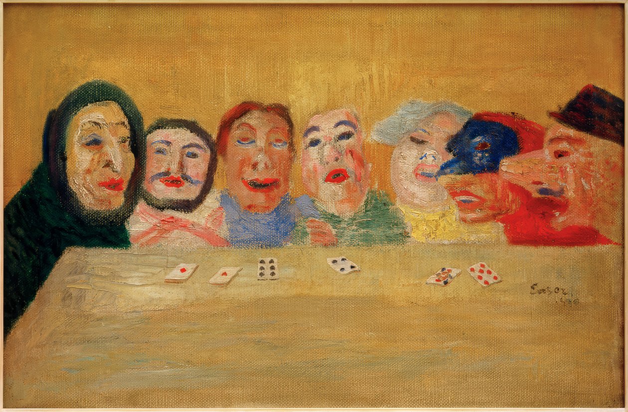 Kortspilsmasker af James Sidney Ensor