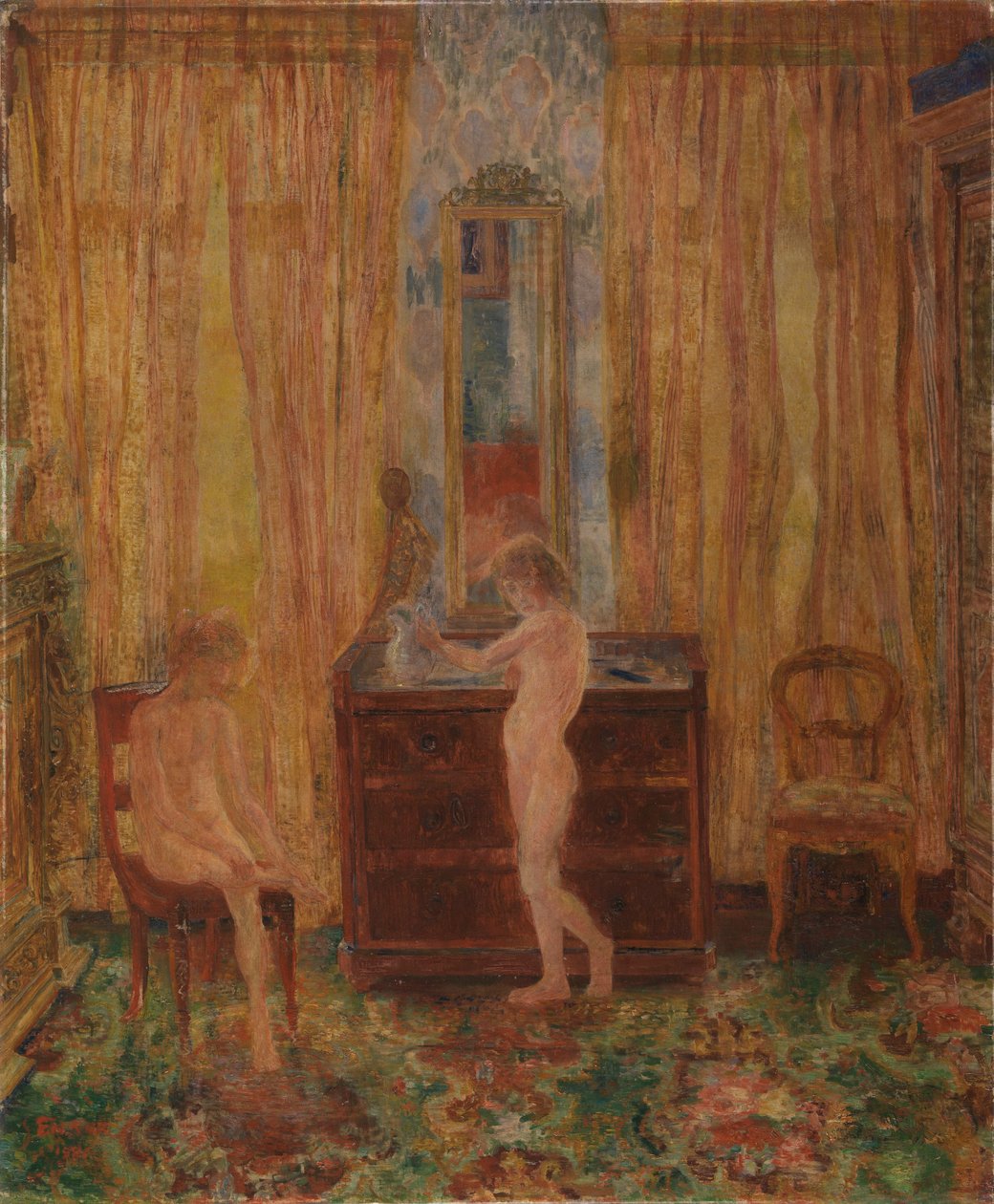 Børn på morgen-toilettet af James Ensor