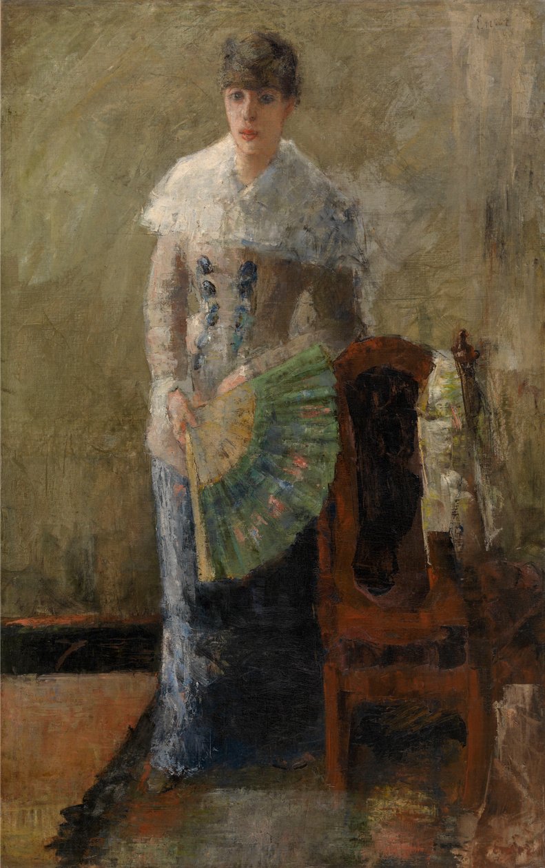 Dame med vifte af James Ensor