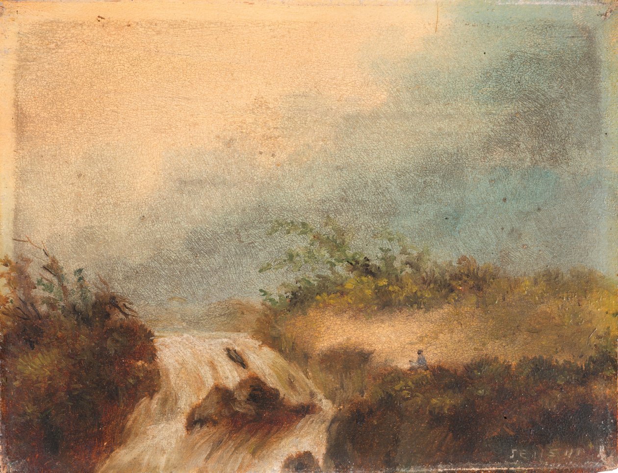 Landskab med vandfald af James Ensor