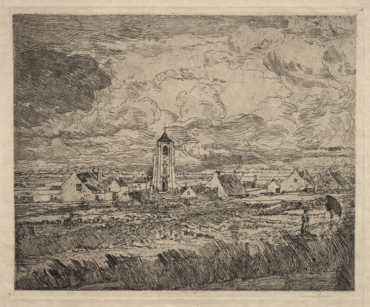 Stor udsigt over Mariakerke af James Ensor