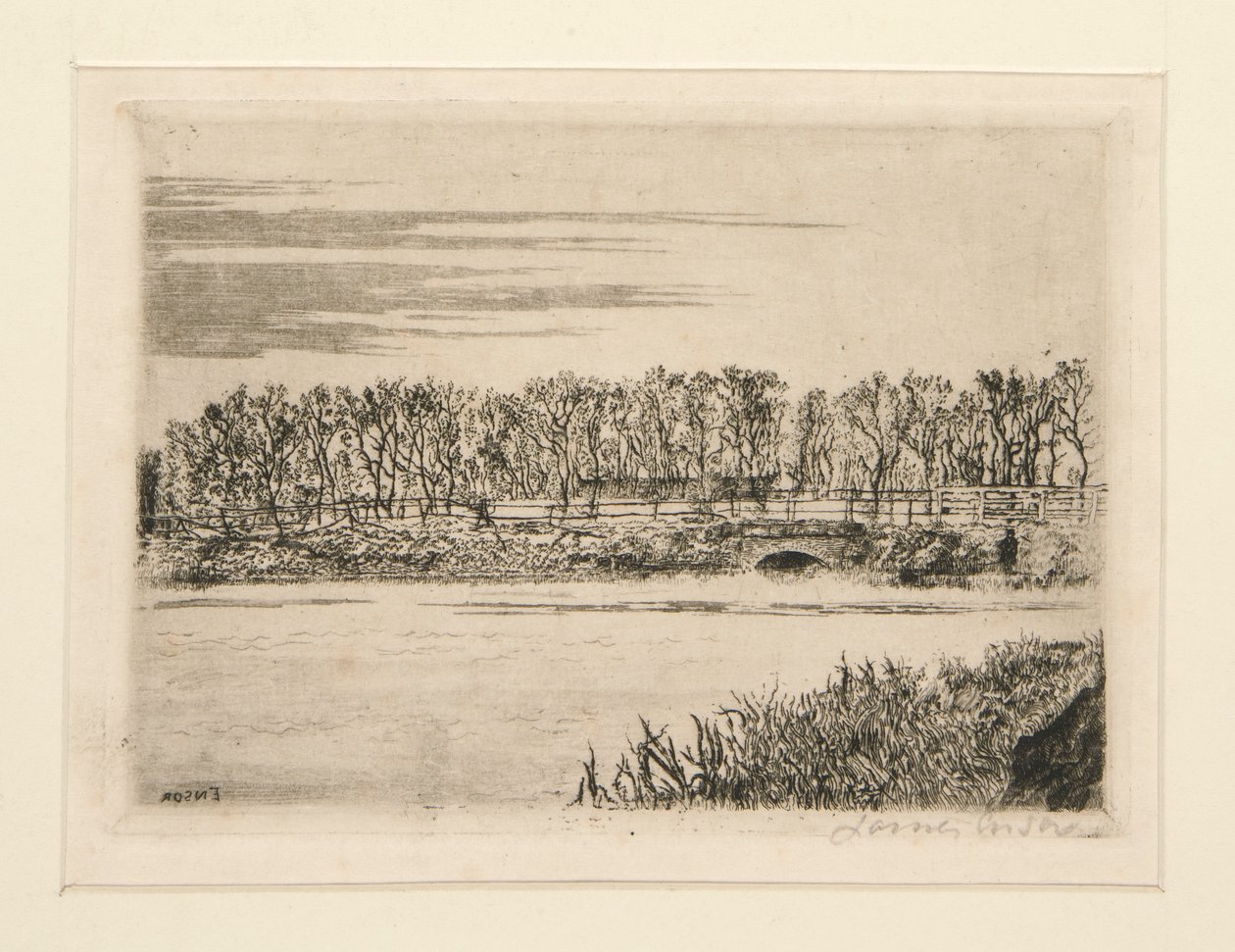 Le pont du bois? Ostende (Broen i skoven i Oostende) af James Ensor