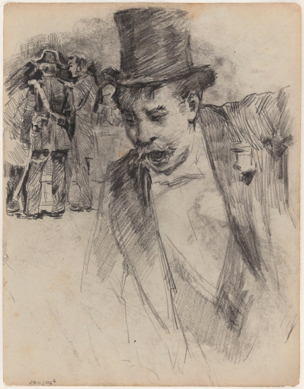 Mand med høj hat af James Ensor