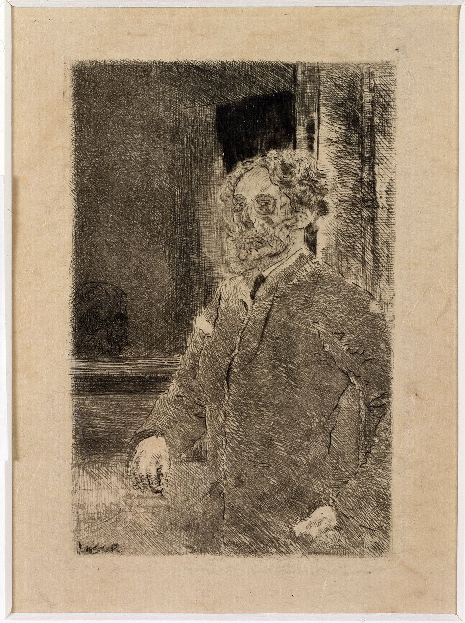 Mit portræt med dødningehoved af James Ensor