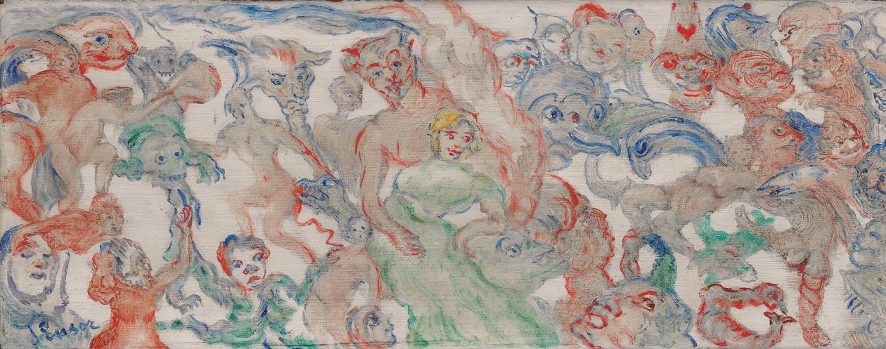 Monstre sammenflettet usyet, sammenflettet (B) af James Ensor