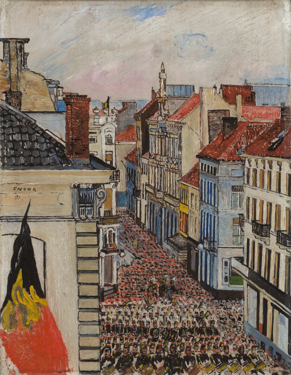 Musik i Vlaanderenstraat af James Ensor