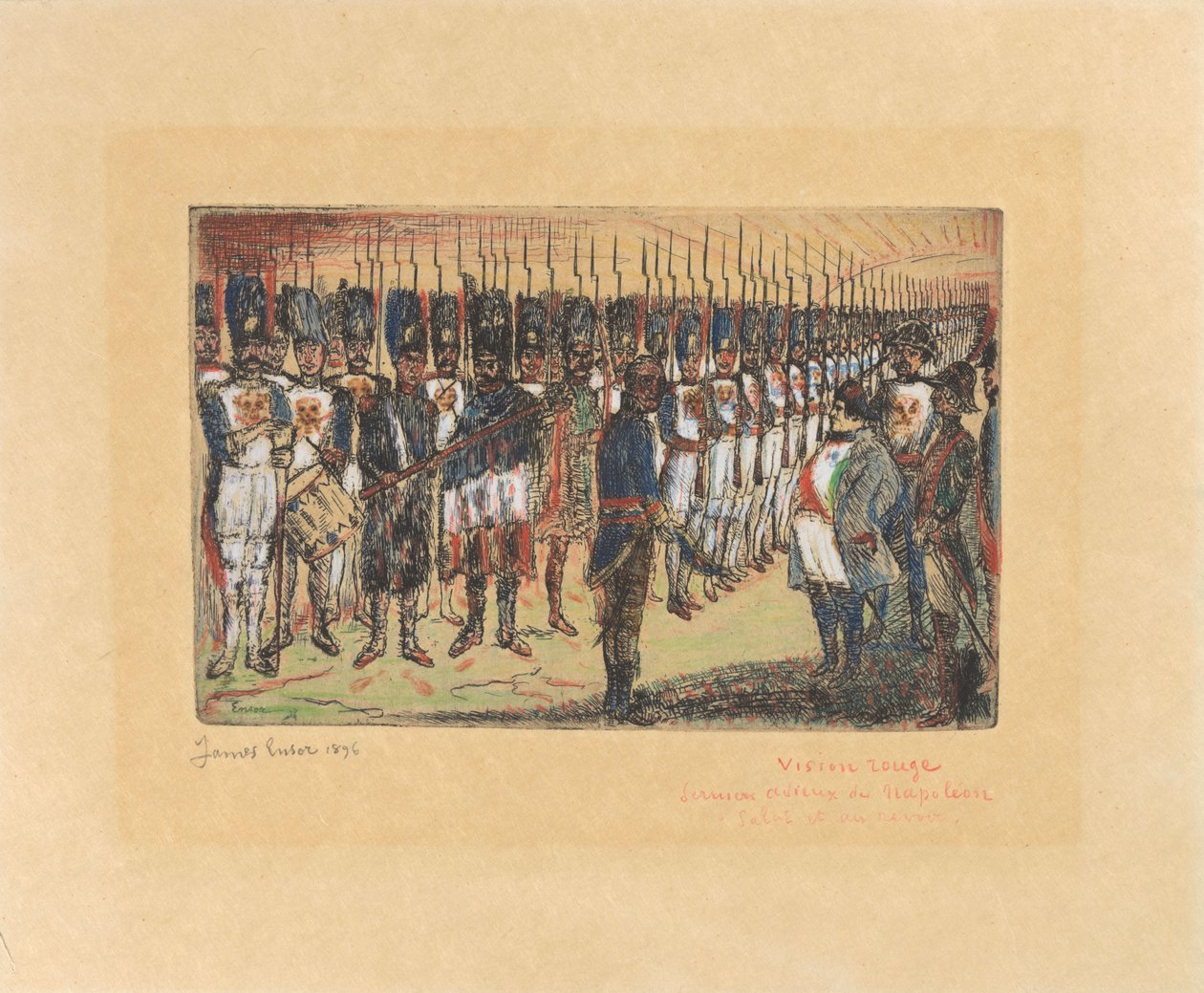 Napoleons afsked af James Ensor