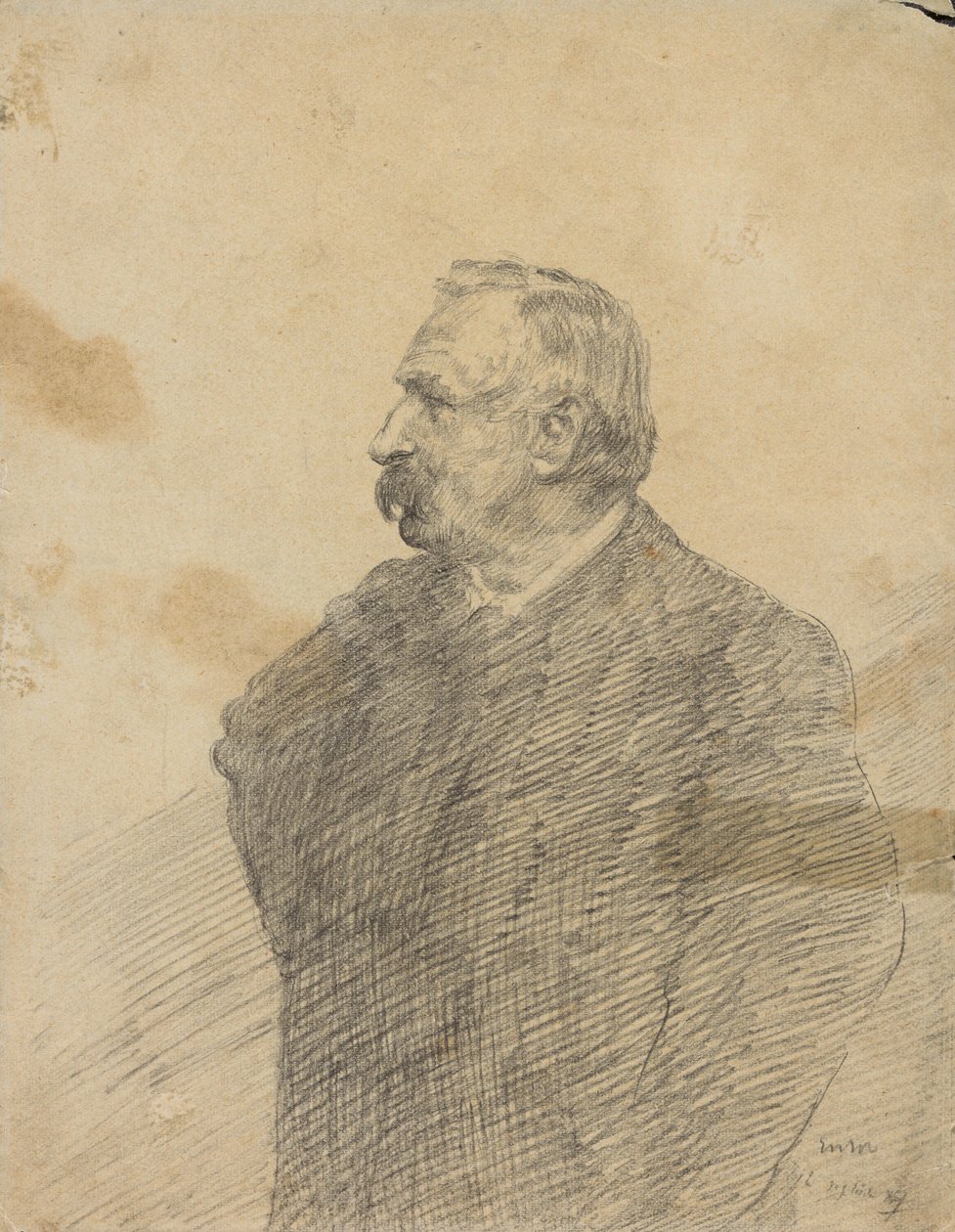 Portræt af Ernest Rousseau af James Ensor