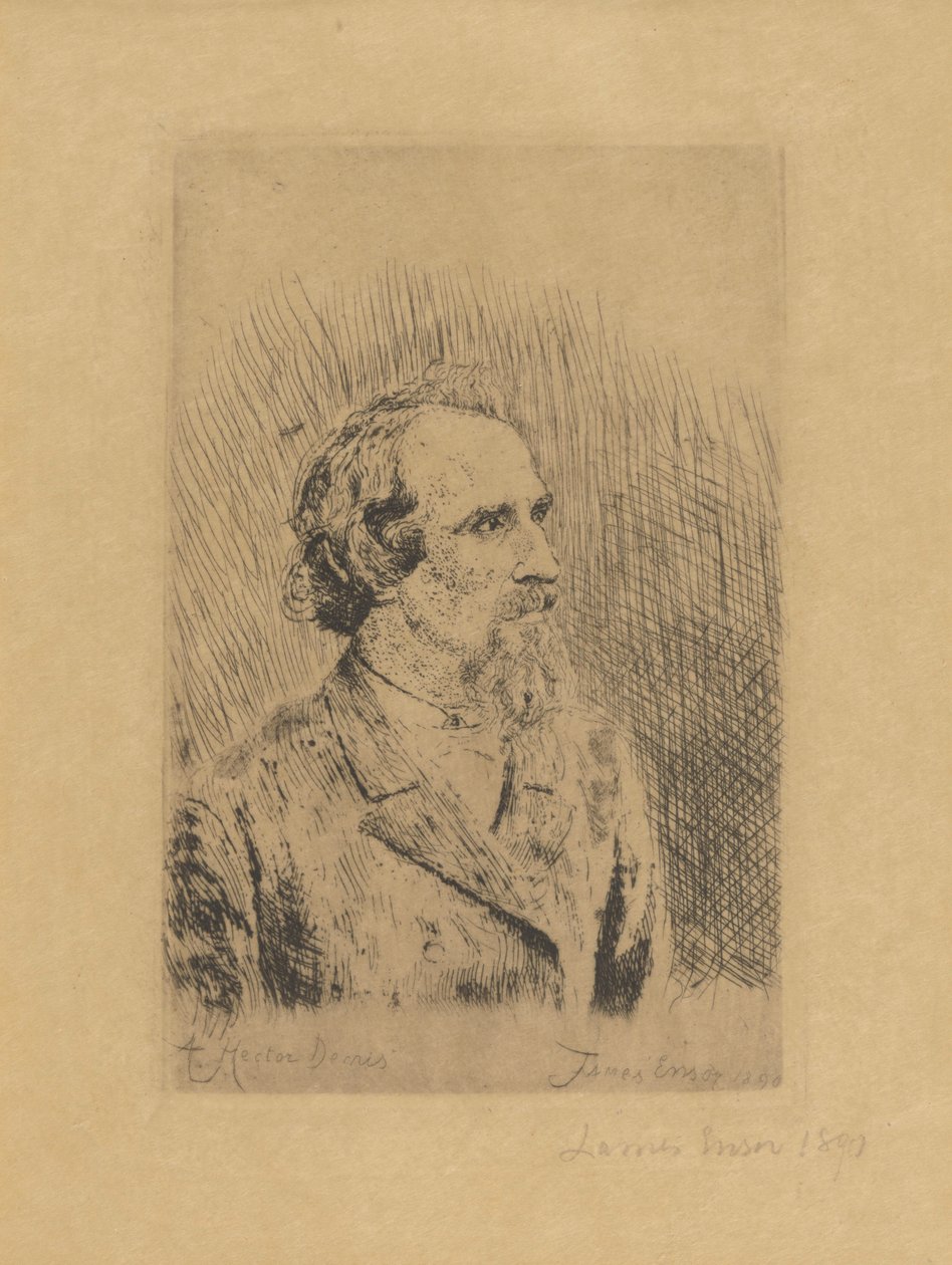 Portræt af Hector Denis af James Ensor