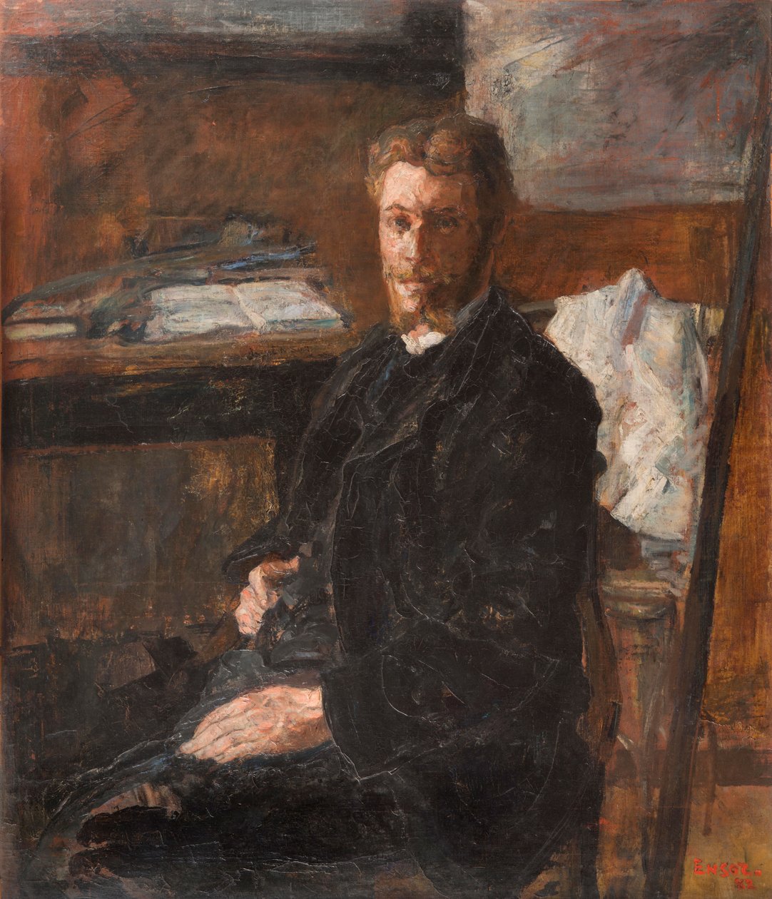 Portræt af Willy Finch af James Ensor