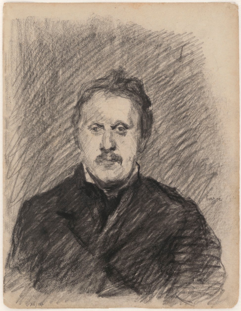 Portræt af en mand af James Ensor