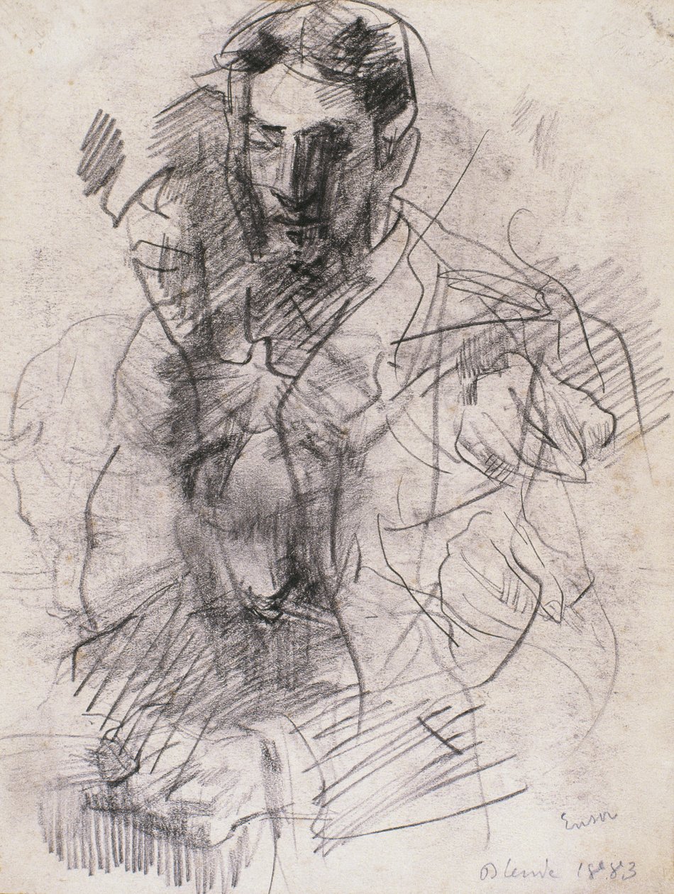 Portræt af kunstneren Willy Finch af James Ensor
