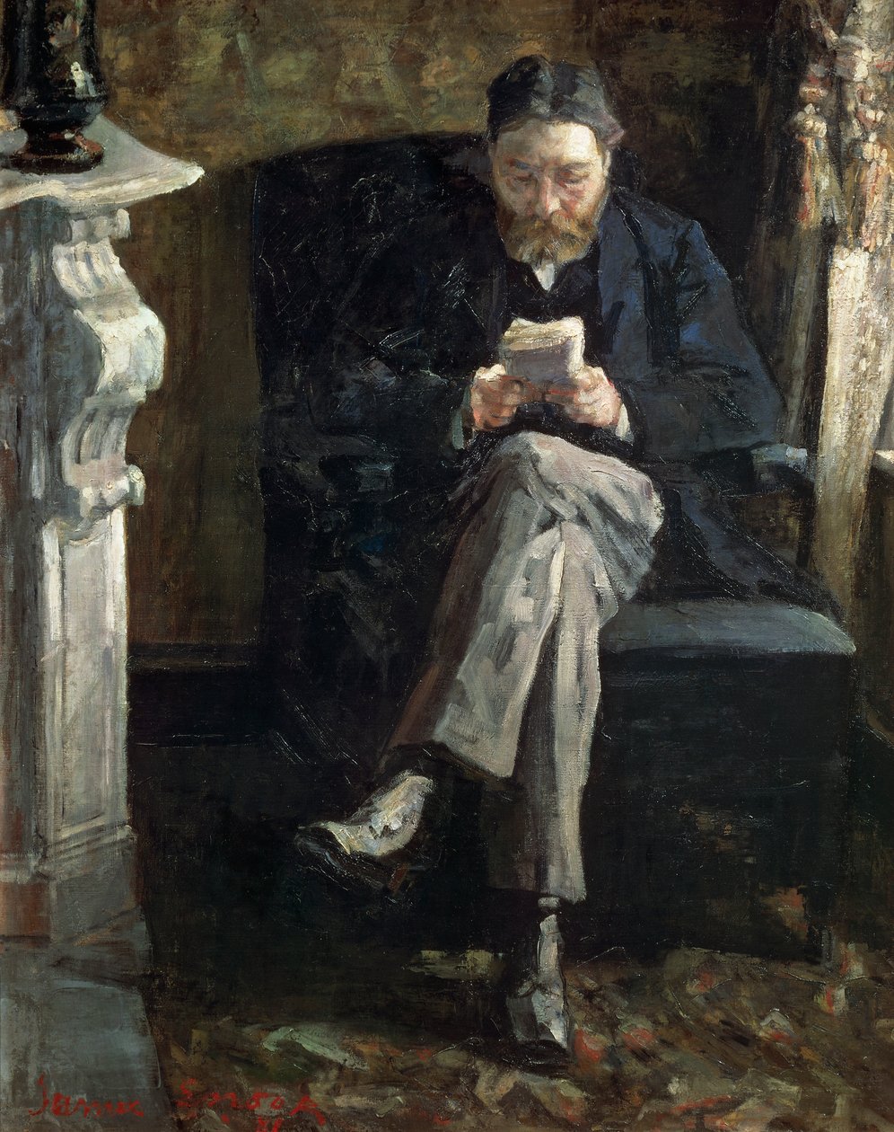 Portræt af kunstnerens far af James Ensor