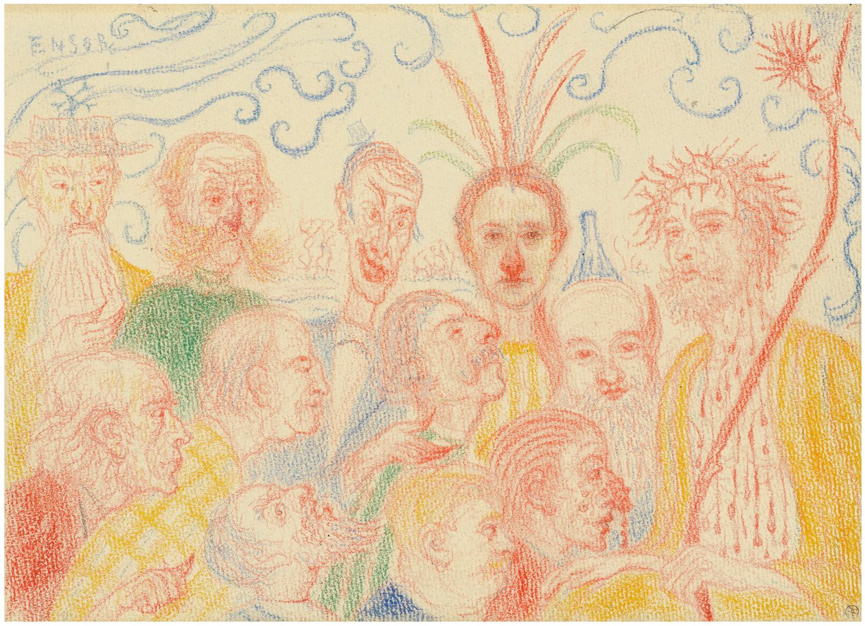Scènes de la Vie du Christ Scener fra Kristi liv, 1910-1915. af James Ensor