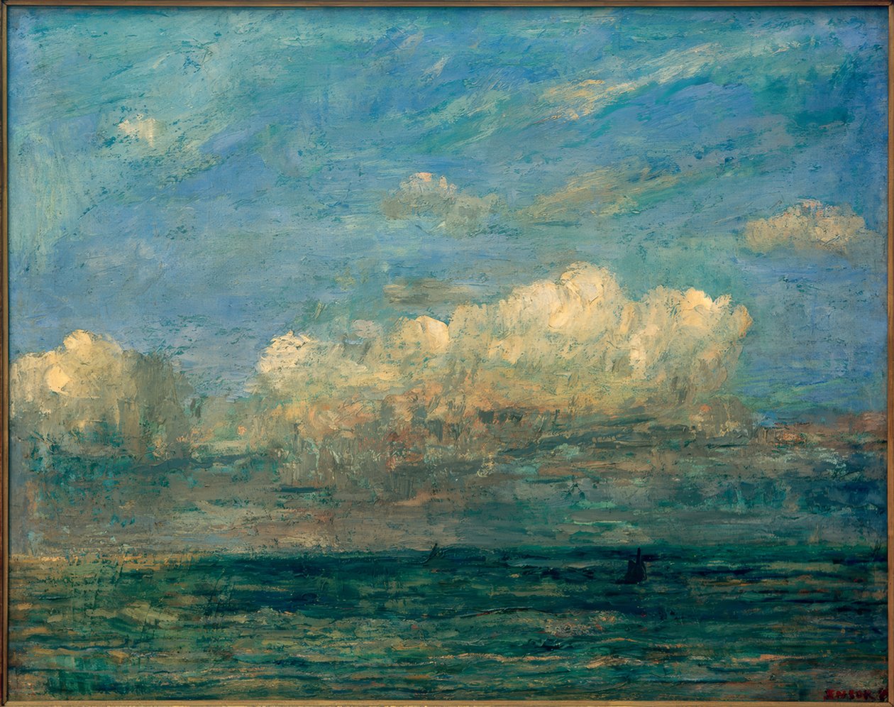 Havlandskab med en hvid sky af James Sidney Ensor