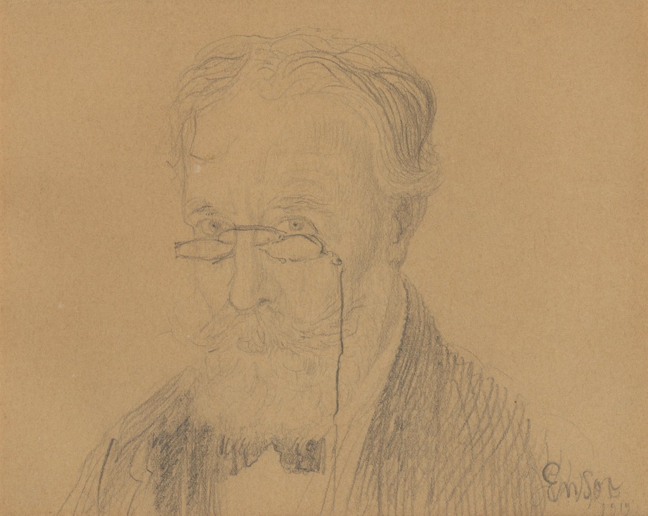 Selvportræt af James Ensor