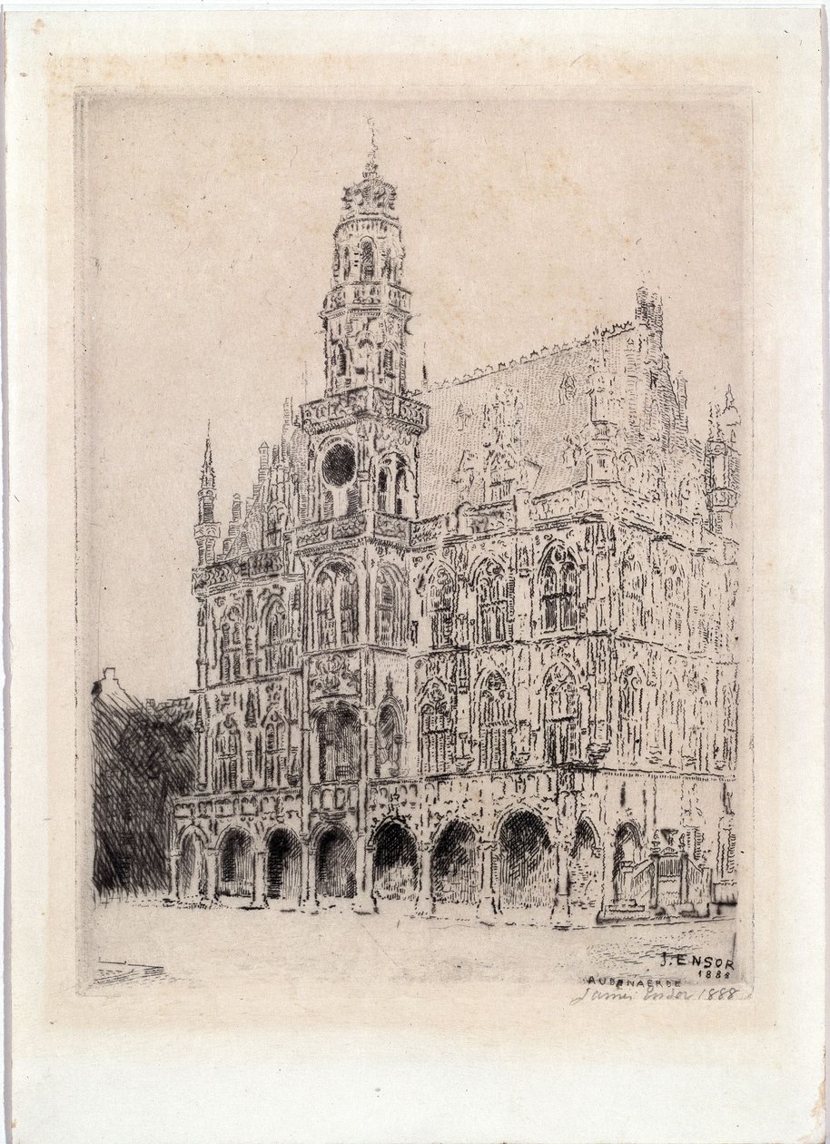 Rådhuset i Oudenaarde af James Ensor