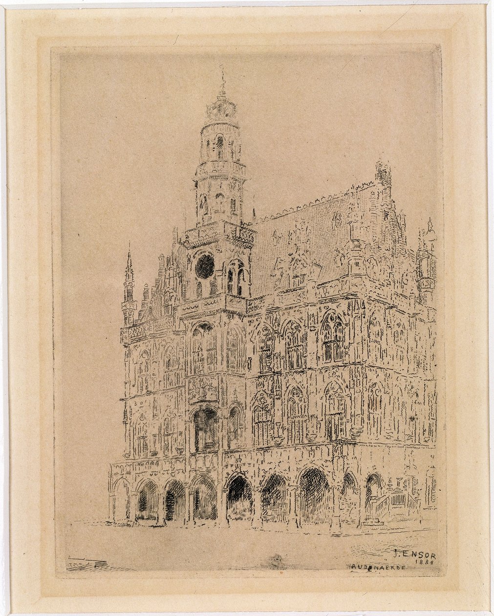 Rådhuset i Oudenaarde af James Ensor