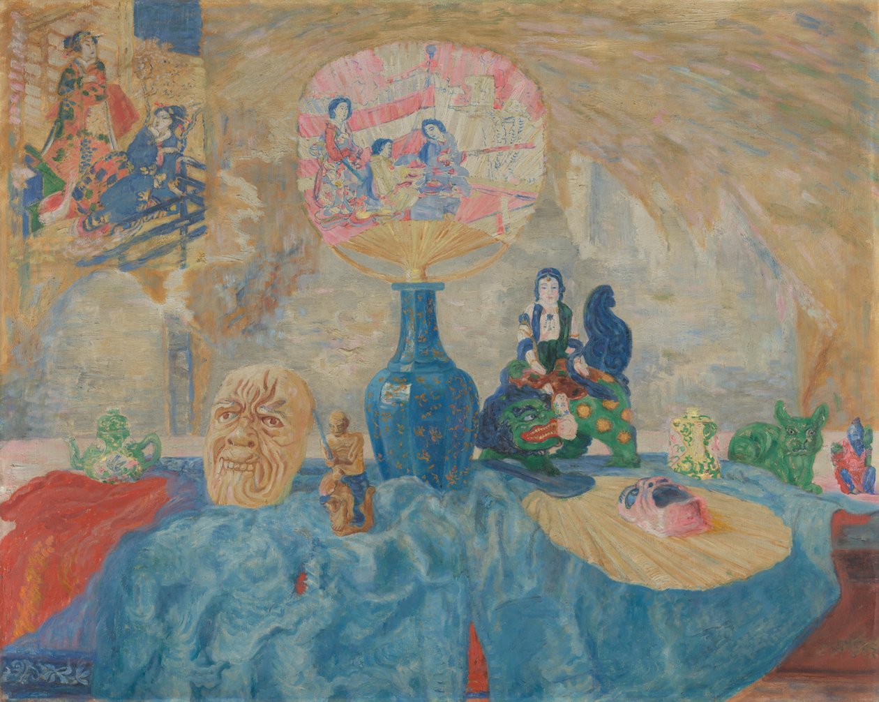 Stilleben med chinoiserier af James Ensor
