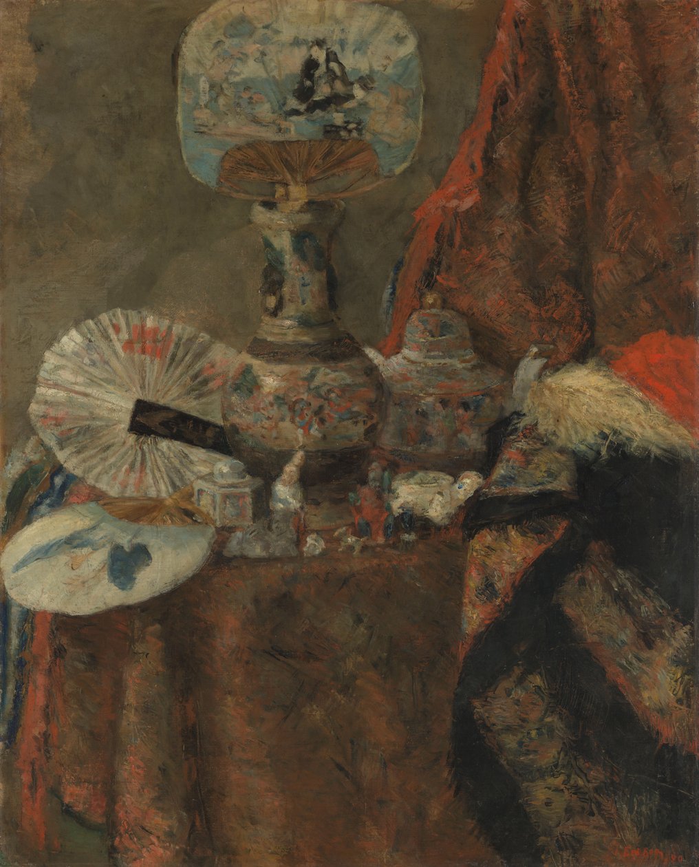 Stilleben med chinoiserier af James Ensor