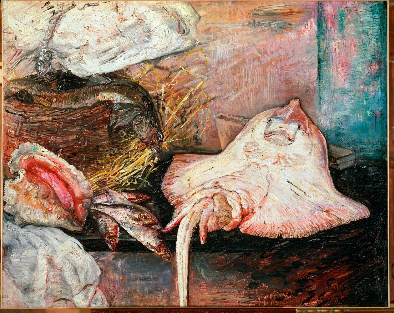Stilleben med skøjte af James Ensor