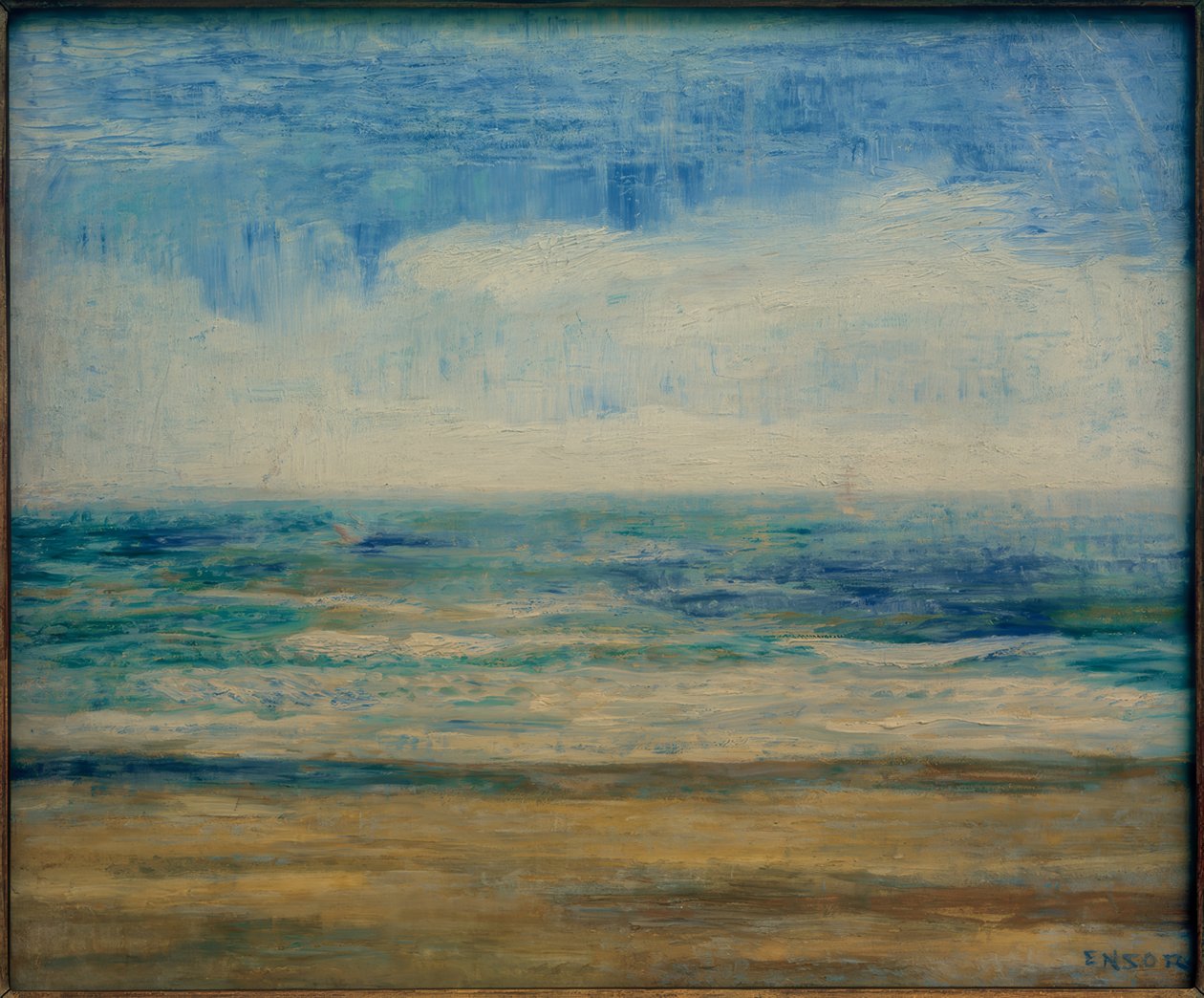 Oostende Strand af James Sidney Ensor