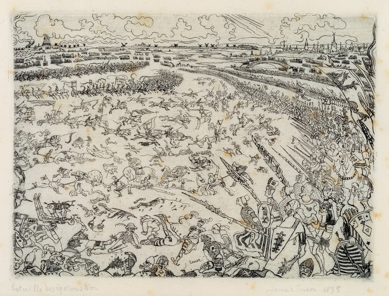 Slaget om de Gyldne Spurs af James Ensor