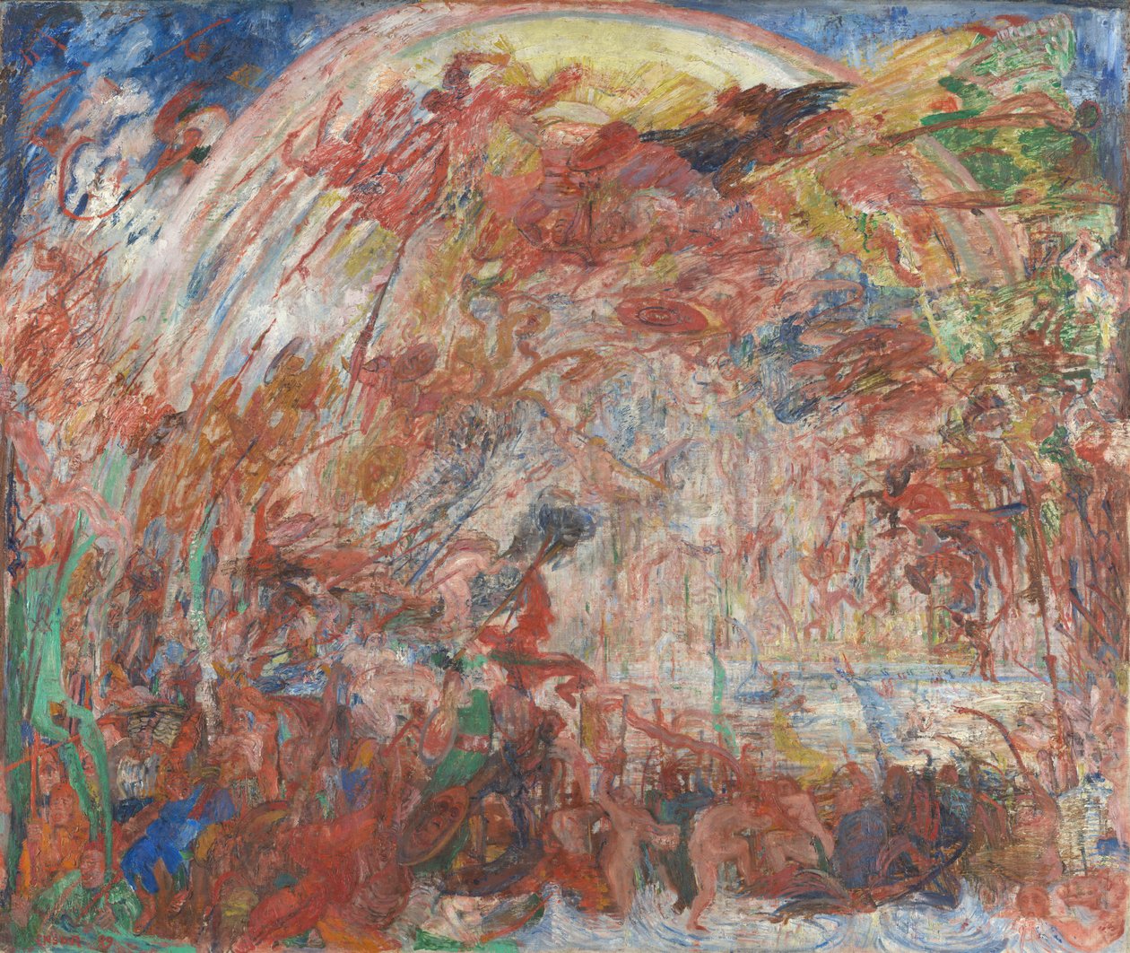 De oprørske engles fald af James Ensor