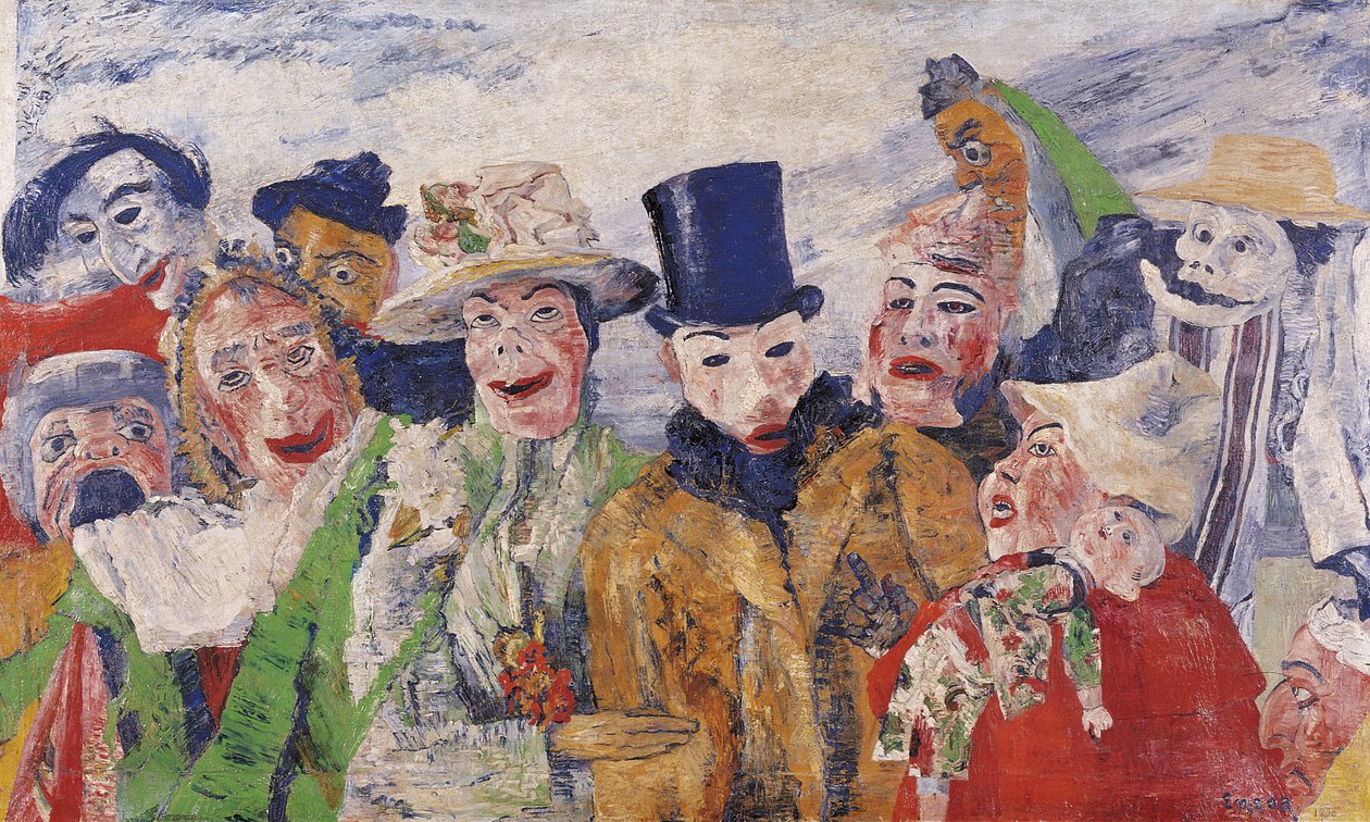 Intrigen, 1890 af James Ensor