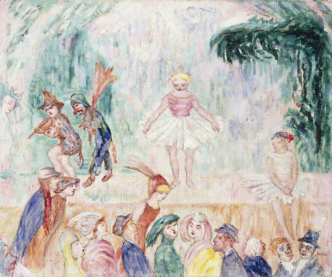 Det Lille Teater; Petit Theater - Het kleine Theater af James Ensor