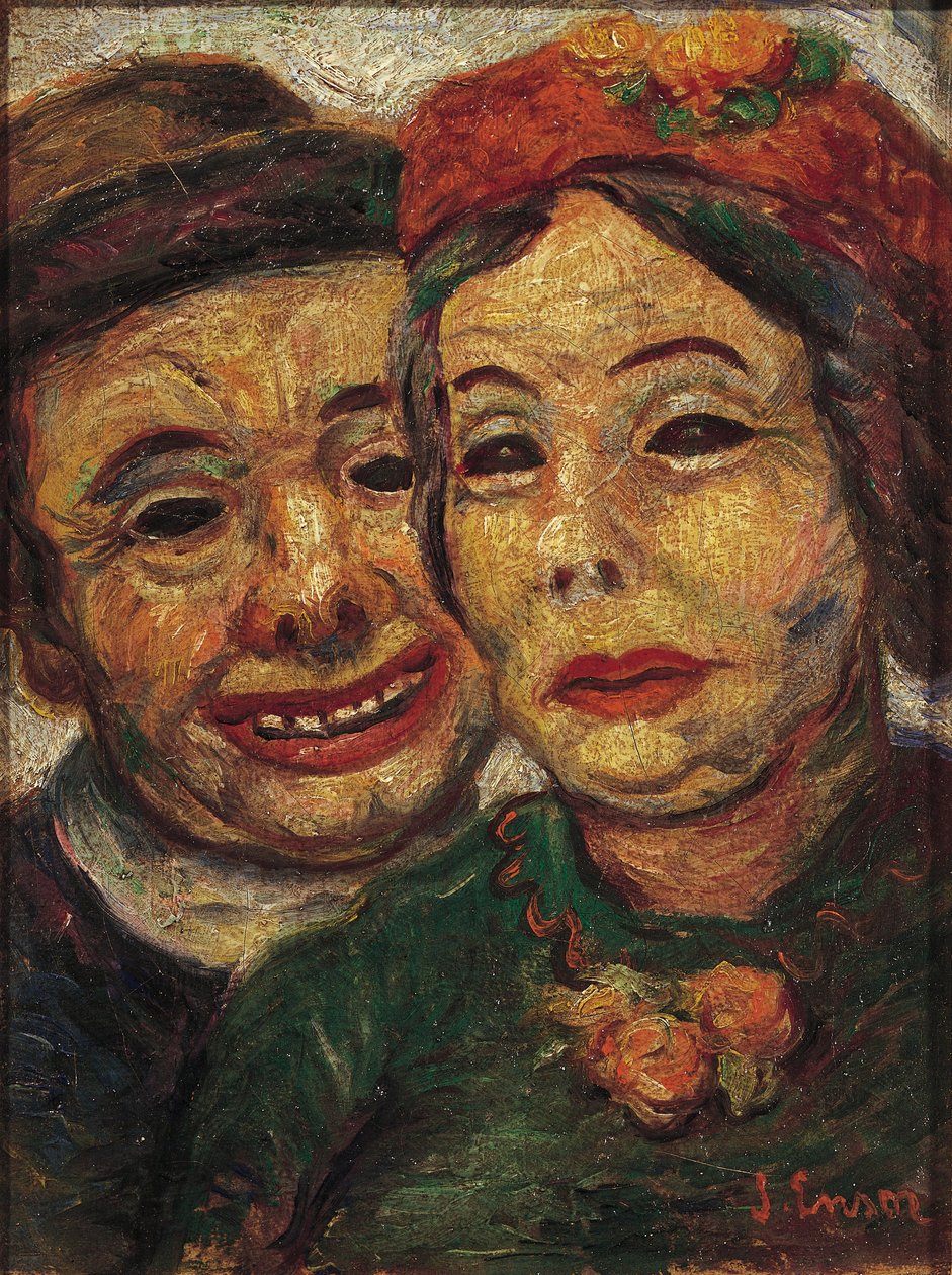 Det maskerede par af James Ensor