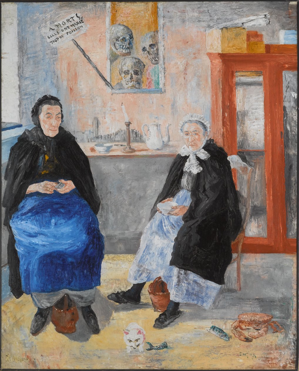De melankolske fiskekoner af James Ensor
