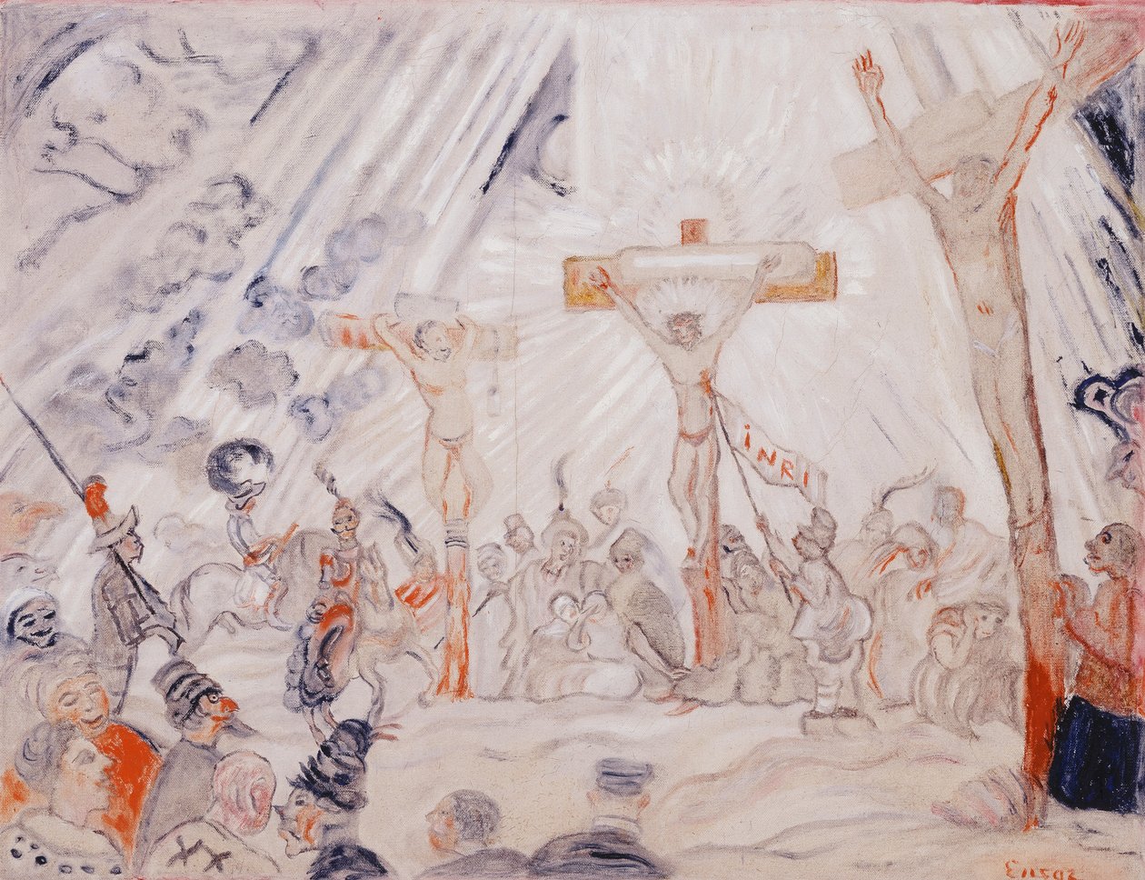 Calvariebergs skæbne; Le Calvaire-De Calvarieberg af James Ensor