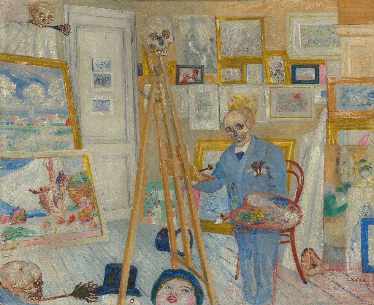 Skeletmaleren af James Ensor