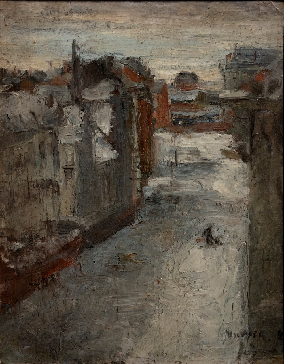 Van Iseghemlaan under sneen af James Ensor