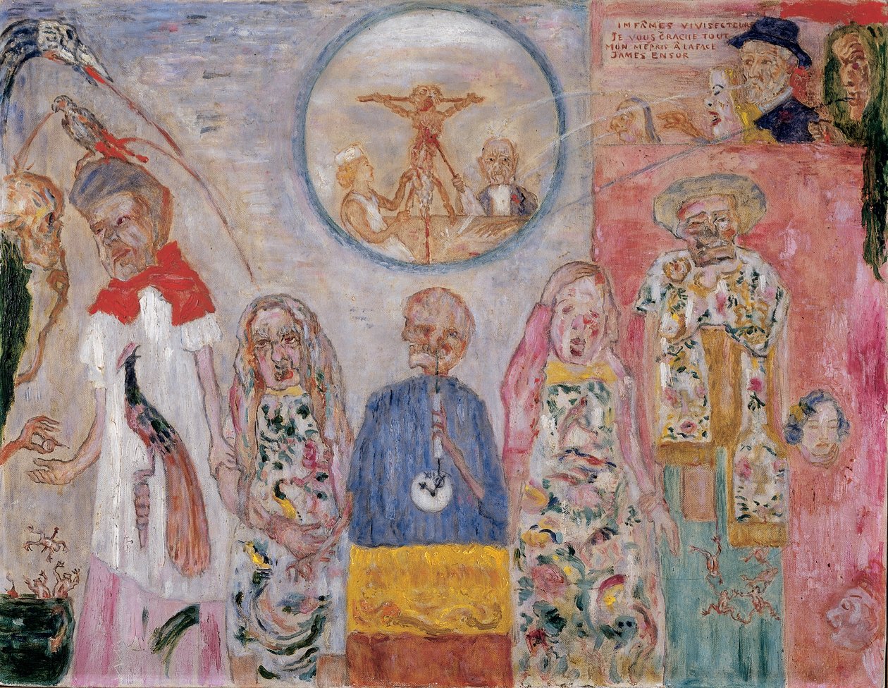 The Vile Vivisectors, ca. 1930 (olie på lærred) af James Ensor