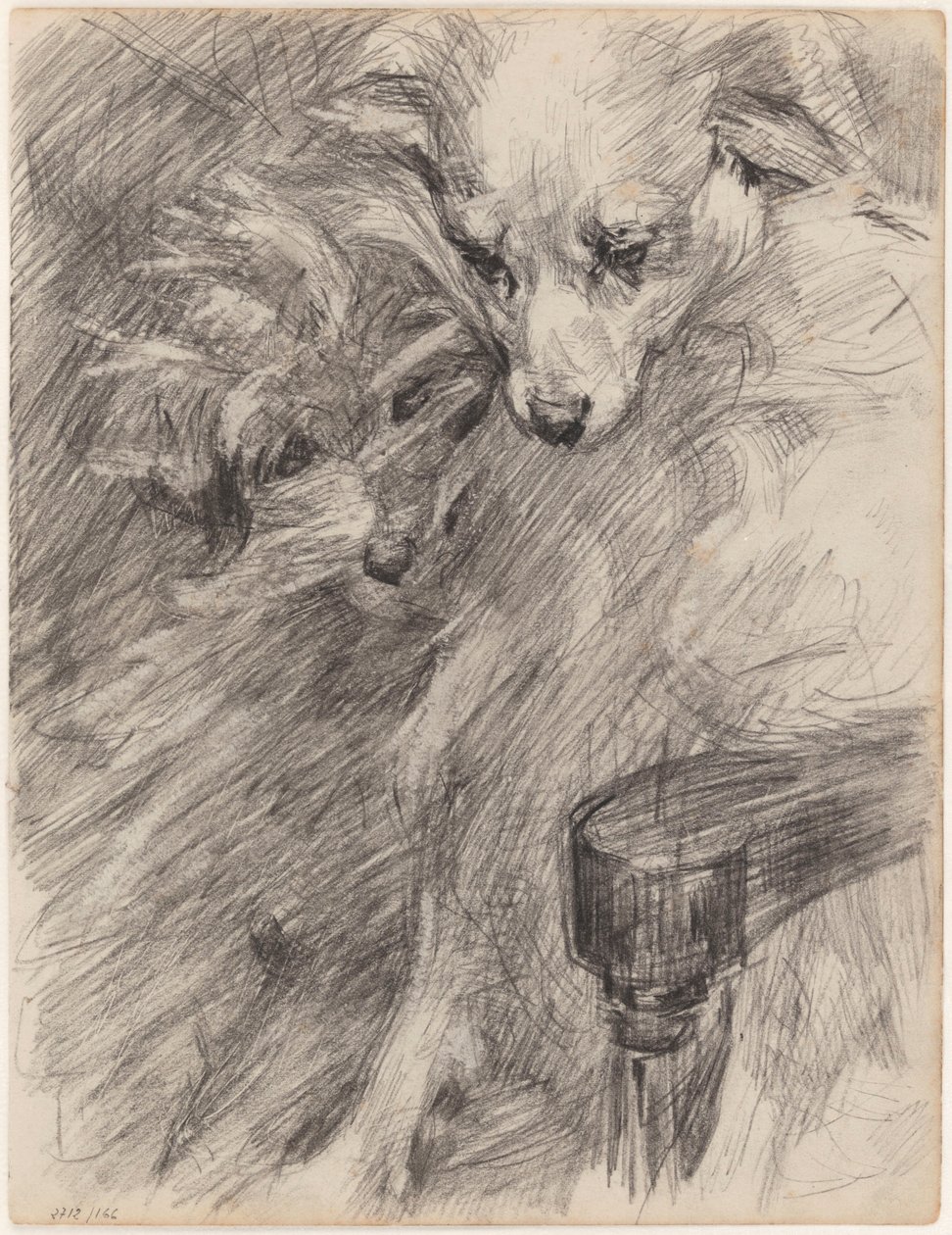 To hunde i en lænestol af James Ensor