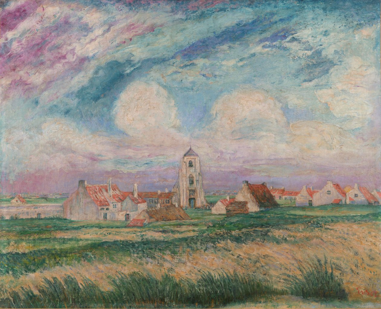 Udsigt over Mariakerke af James Ensor