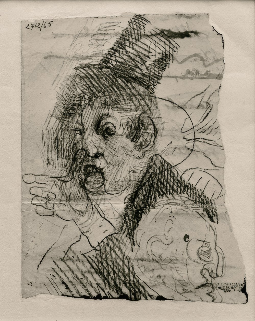 To hoveder og en hånd af James Sidney Ensor