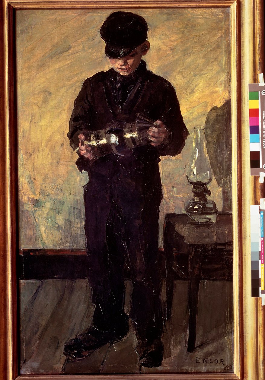 den lille olielampereparatør af James Ensor
