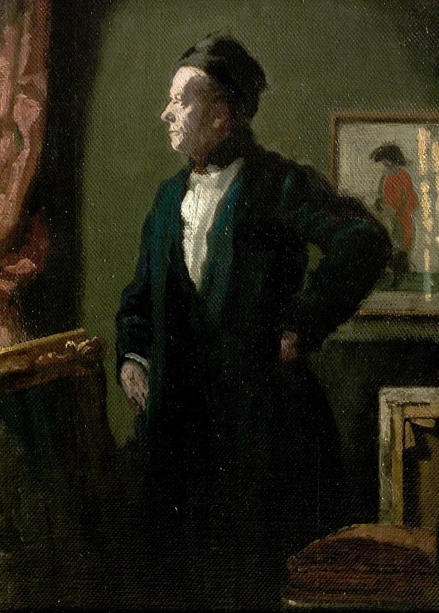 Selvportræt som "Scarron" af James Ferrier Pryde