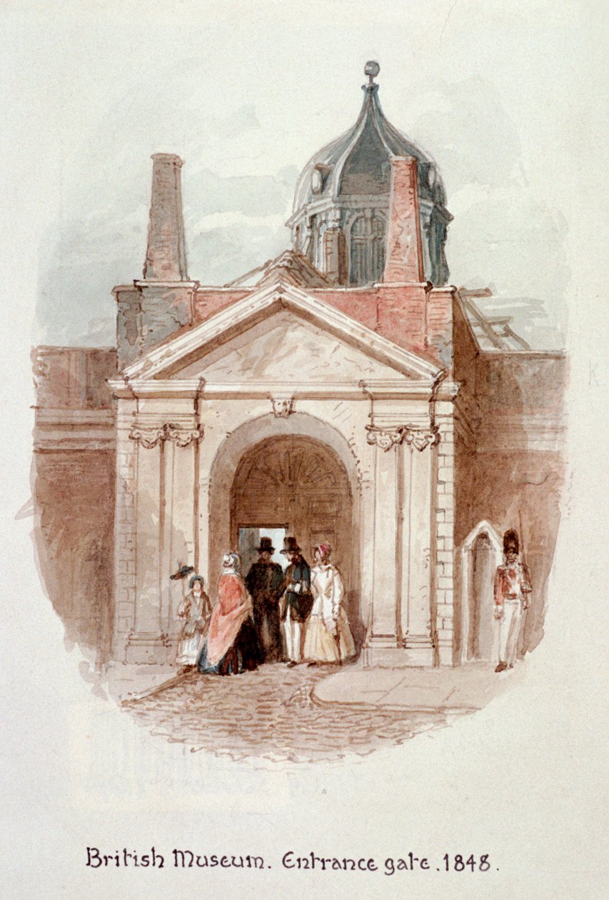 British Museum, indgangsport, 1848 af James Findlay