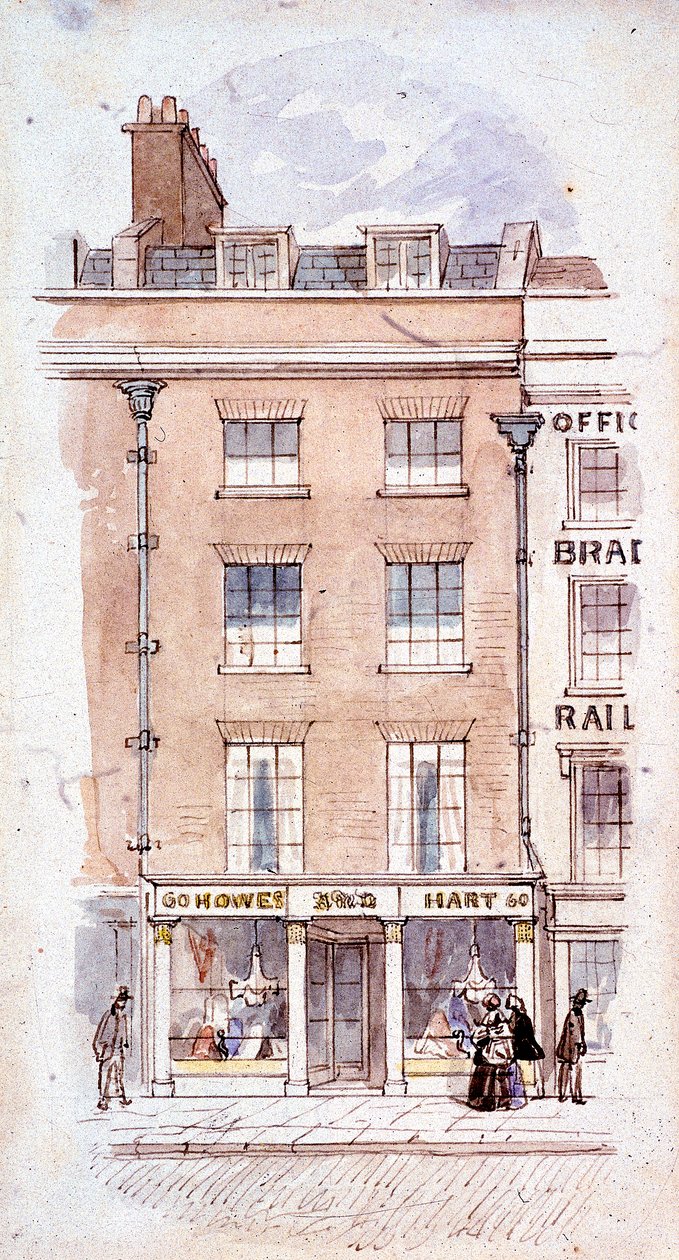 Howes og Hart, Fleet Street, London, c1820 af James Findlay