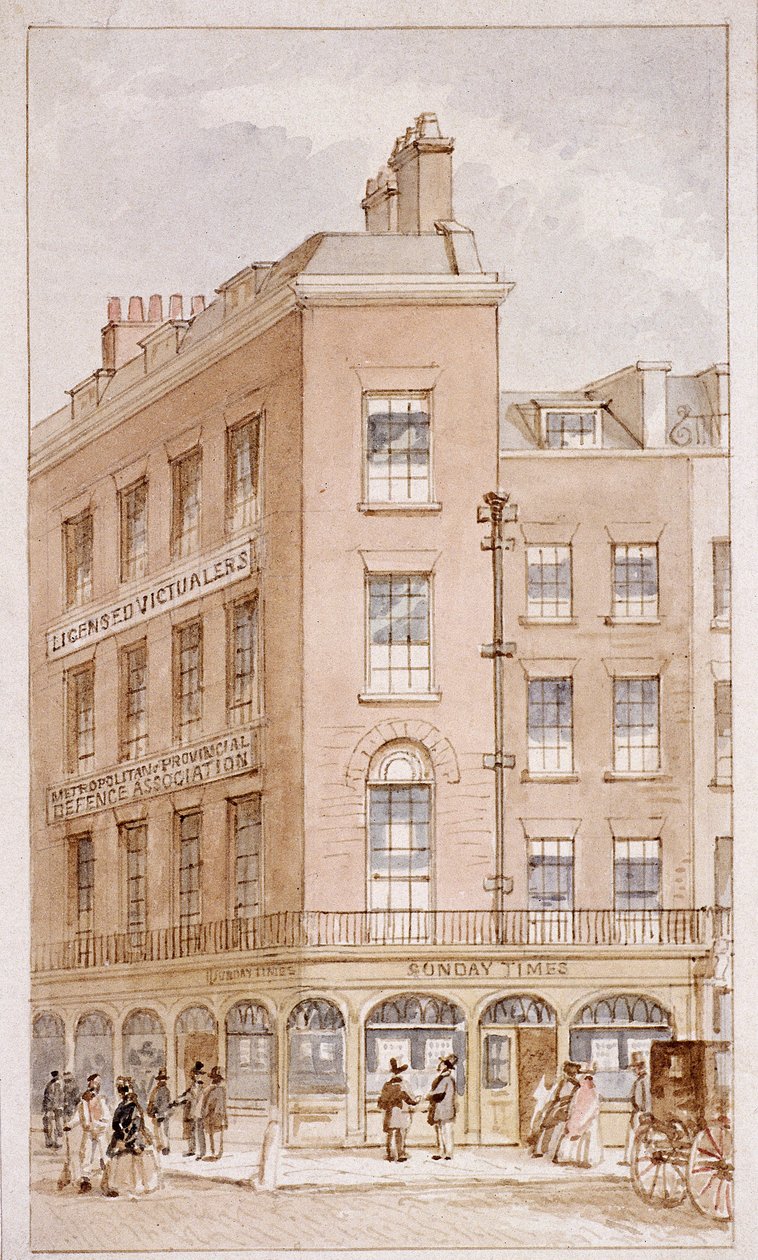 nr. 103-104 Fleet Street, London, c1820 af James Findlay