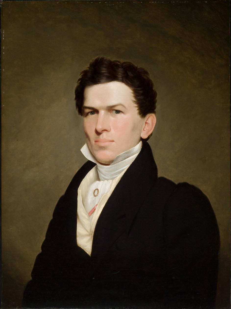 Portræt af Abraham Garland Randall 1820 (olie på lærred) af James Frothingham