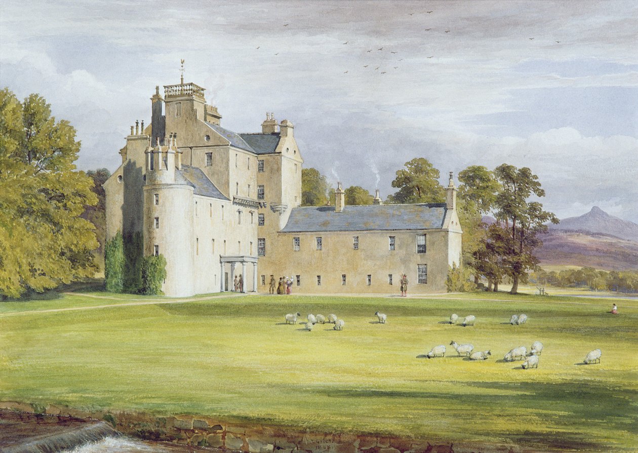 Monymusk House, 1848 af James Giles