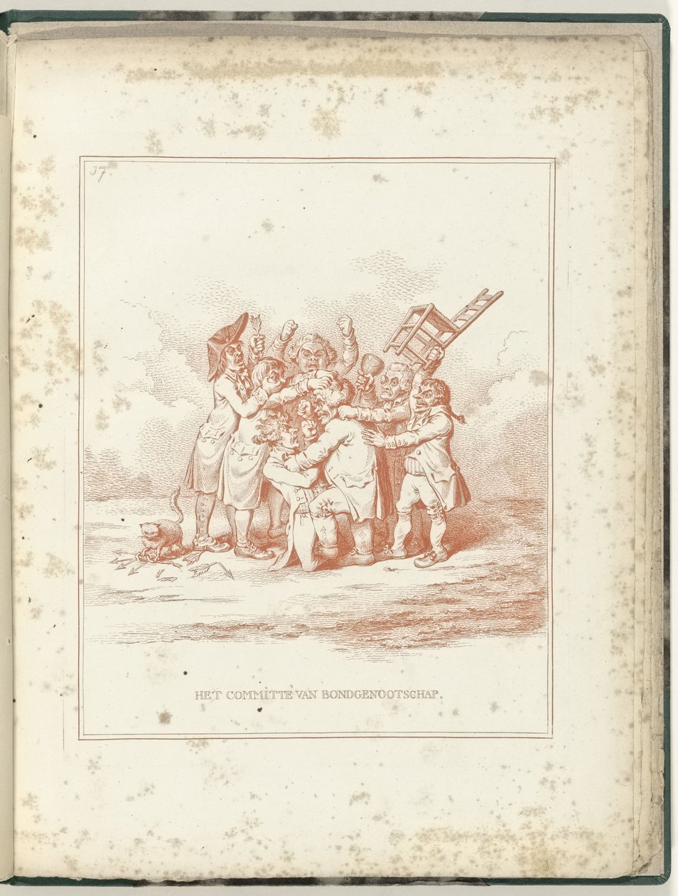 Alliancekomité, 1795 Allianceudvalget (titel på objekt) Hollandia Regenerata (serietitel) af James Gillray (possibly)