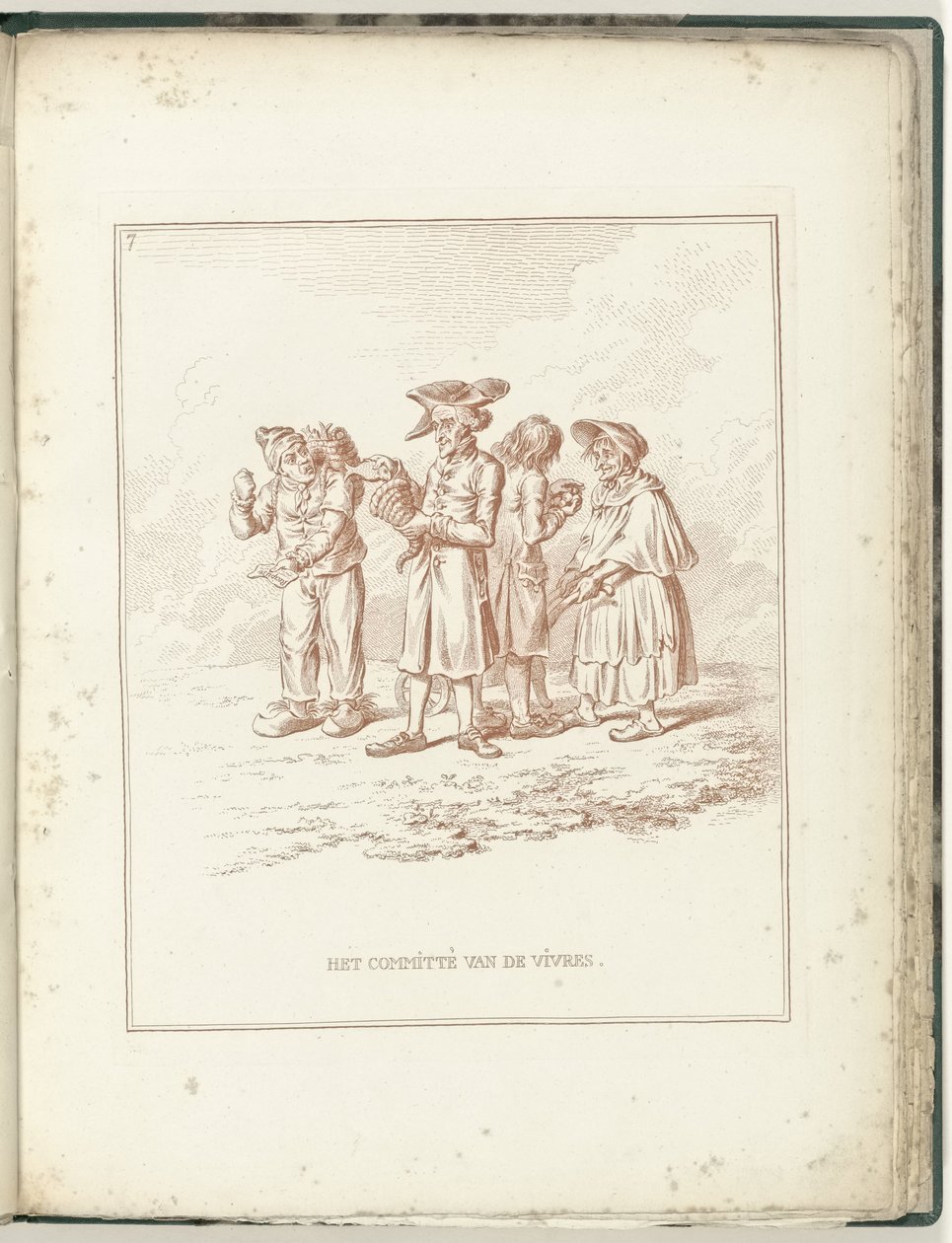 Komiteen for liv og fornødenheder, 1795 The Committee of the Vivres (titel på objekt) Hollandia Regenerata (serietitel) af James Gillray (possibly)